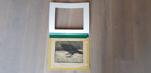 Jan Mankes - hout/linosnede, schreeuwde kraai, handgesigneerd kopen? Bied vanaf 450!