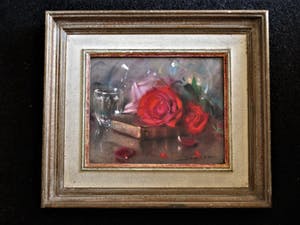 Niet of onleesbaar gesigneerd - omstreeks 1930 - gesigneerd Pastel - Stilleven "Rozen op boek" kopen? Bied vanaf 10!