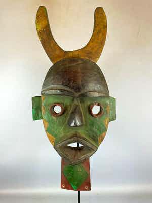 Dan - 210512 - Tribal Used African mask from the Dan - Liberia. verkocht voor € 45!