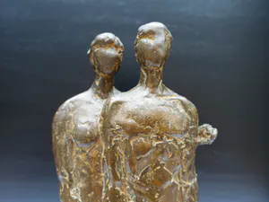 Buy Brons (Onbekend) - "samen" zeer mooi beeld? Bid from 225!