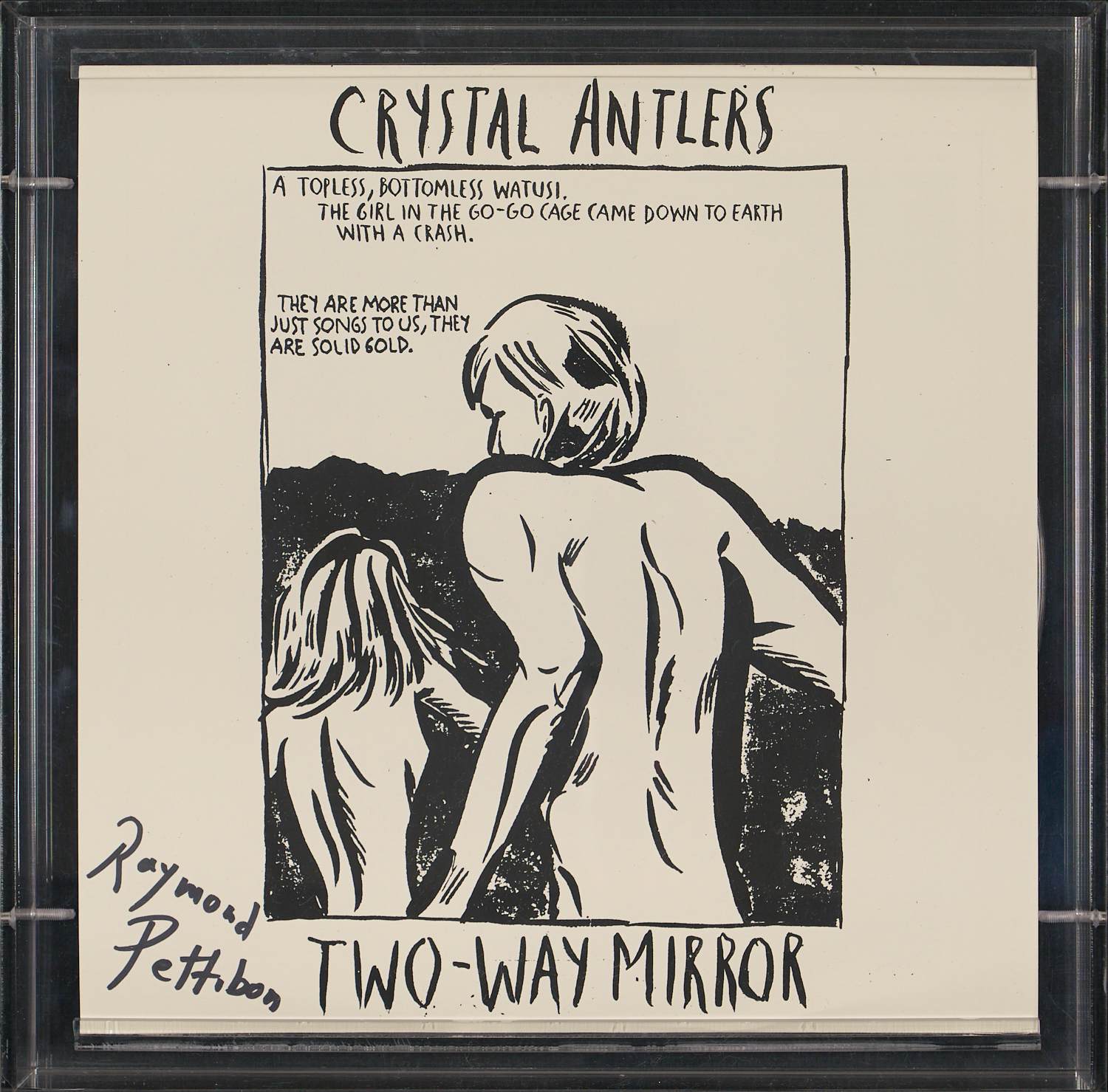 Raymond Pettibon - Record Cover Art - Signiert & Nummeriert - Limited Edition “Crystal Antlers “ kopen? Bied vanaf 390!