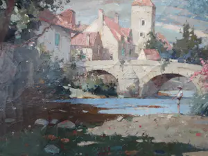 Evert-Jan Ligtelijn - Noord-Spanje Visser onder Romeinse Brug (Cangas de Onis) kopen? Bied vanaf 400!