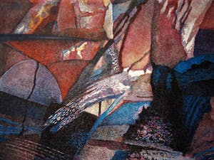 Maria Chakarova - Gelauwerd Bulgaars Grafica - Groot 1993 expressionistisch Litho gesigneerd kopen? Bied vanaf 10!
