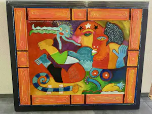 Clemens Briels - Handbewerkte zeefdruk Nr. 4 - Un jardiro secreto - op paneel kopen? Bied vanaf 375!