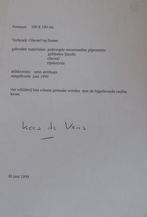 Kees de Vries - Abstract kopen? Bied vanaf 250!