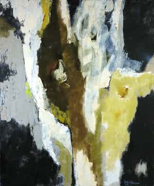 Jos Schimmer - Olieverf op doek, Z.T. (Abstracte compositie) (Groot) verkocht voor € 1!