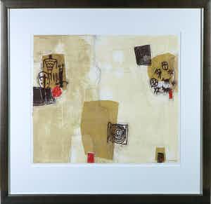 Bernard Remusat - Carborundum, Poignard du soleil-Kayenta - Ingelijst verkocht voor € 1!