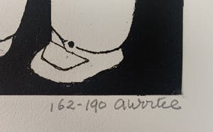 Ans Wortel - kleurenets - 'Tussen de bodem en de lucht' - 1979 (Prent 190) Serie 11C kopen? Bied vanaf 75!