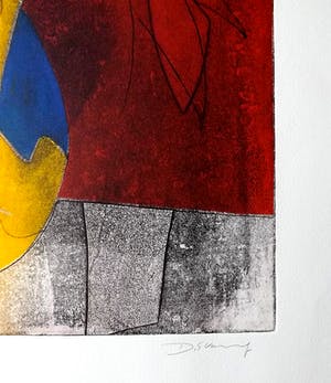 Duck Sung Kang - kleuren ets in heldere kleuren op Arches. kopen? Bied vanaf 1!