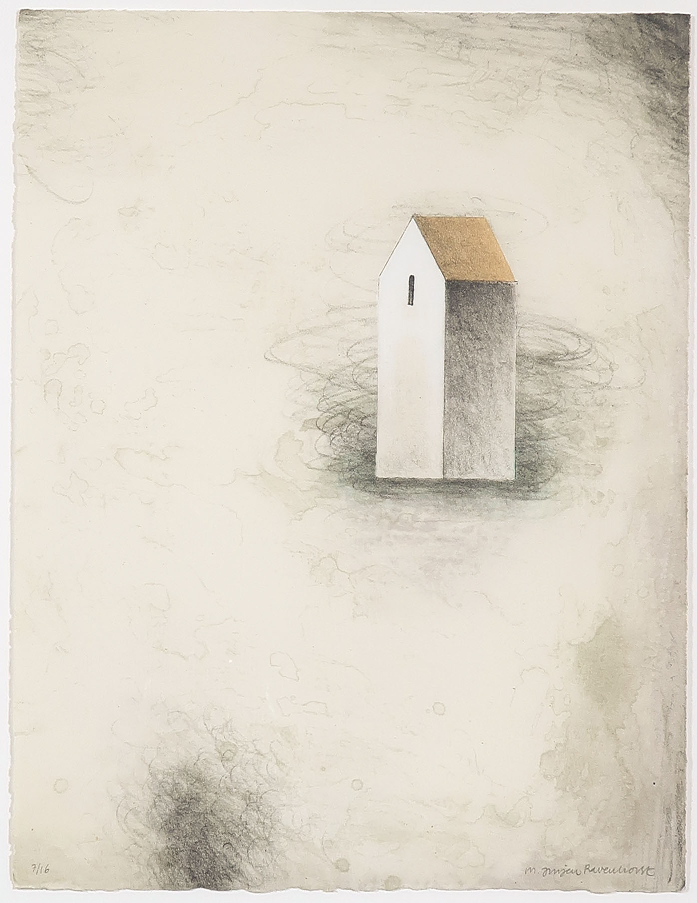 Jurjen Ravenhorst - Litho, Zonder titel I - Ingelijst kopen? Bied vanaf 35!