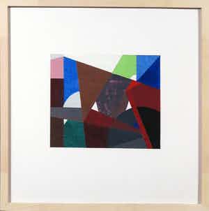 Henri Plaat - Gouache, Zonder titel - Ingelijst verkocht voor € 150!