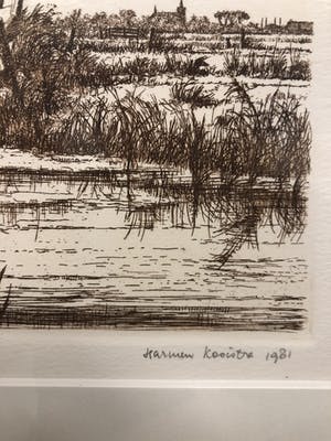 Harmen Kooistra - Landschap met molen kopen? Bied vanaf 20!