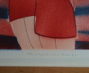 Cora Vries - Ingelijste zeefdruk , The Night , Vrouwen in badpak – Loodskado 1995 kopen? Bied vanaf 45!