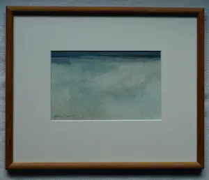 Gerard van de Weerd - Ingelijste aquarel , Landschap in Drenthe kopen? Bied vanaf 50!