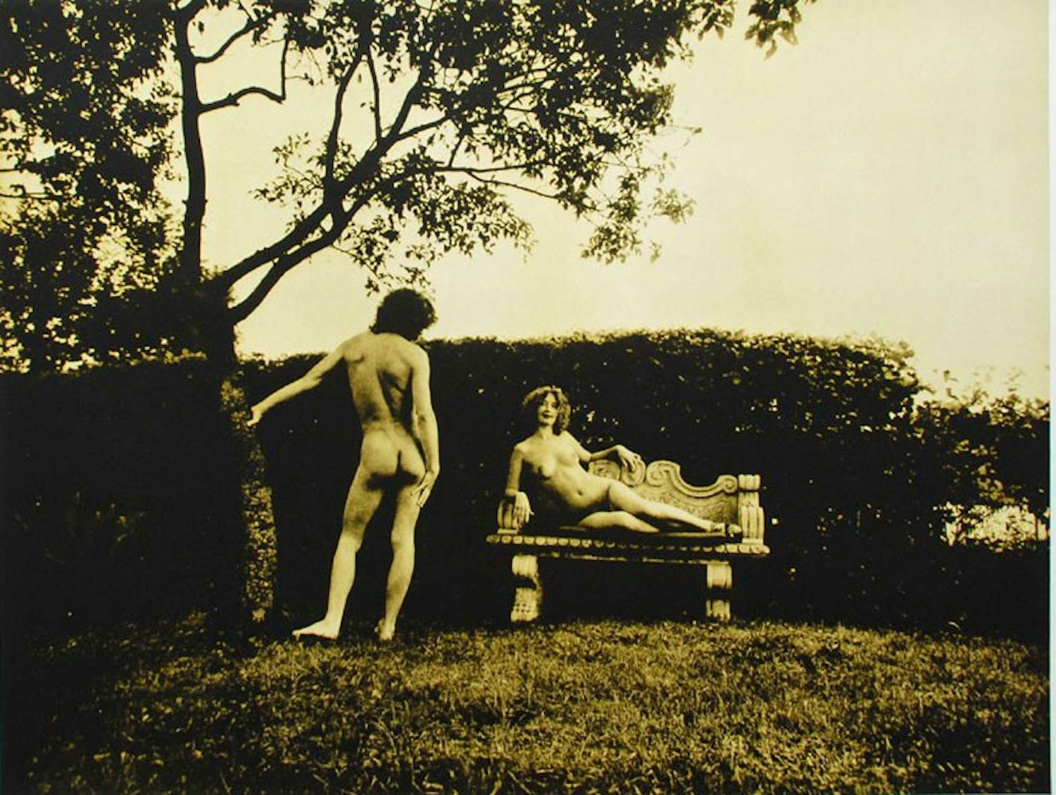Karin Szekessy - 'Akt im Garten', foto kopen? Bied vanaf 149!