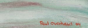 Paul Overhaus - Olieverf op doek, Polderweg - Ingelijst kopen? Bied vanaf 50!