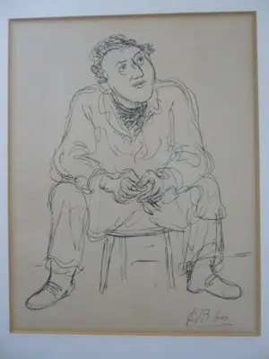 Hugo Brouwer - zittende man op kruk kaufen? Bieten Sie von 125!