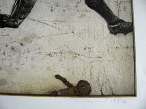 Alf Welski - RADIERUNG , Großformat , 1974 signiert . kopen? Bied vanaf 120!