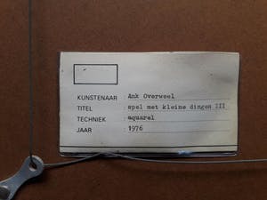 Ank Overweel - Spel met kleine dingen (3) kopen? Bied vanaf 75!