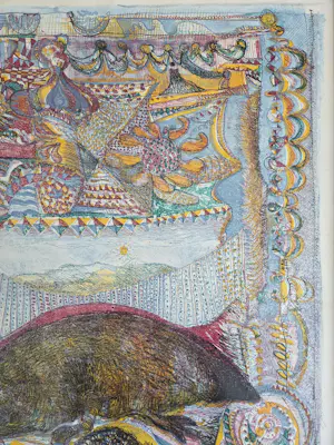 Peter Gentenaar - Vogelbekdier. Fantasielandschap. kopen? Bied vanaf 20!