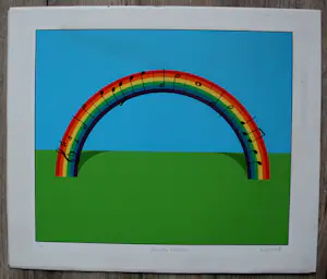 Patrick Hughes - Zeefdruk: Over the Rainbow - 1980 kopen? Bied vanaf 1!