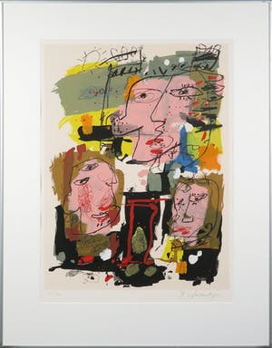 Kees Salentijn - Zeefdruk, Zonder titel VII - Ingelijst kopen? Bied vanaf 50!