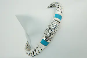 53 - Originele en ZGAN - 1e gehalte zilveren -  Buddha to Buddha armband kopen? Bied vanaf 90!