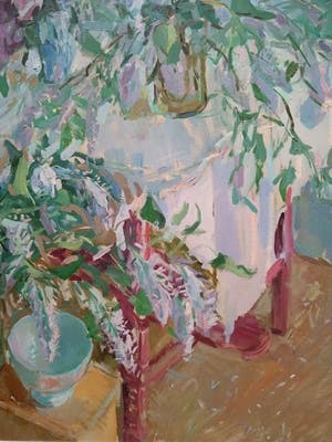 Jan Zwaan - Groot werk: Stilleven met seringen kopen? Bied vanaf 200!