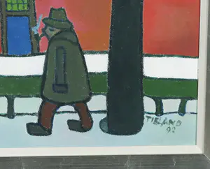 Toon Tieland - Olieverf op doek, Hommage aan Gustav de Smet - Ingelijst kopen? Bied vanaf 3000!