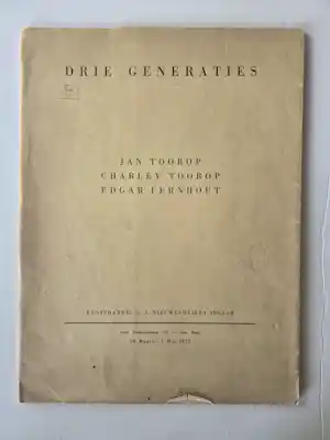 Jan Toorop - Charles Toorop. Edgar Fernhout. Drie generaties. Bevat 7 werken.. verkauft für € 69!