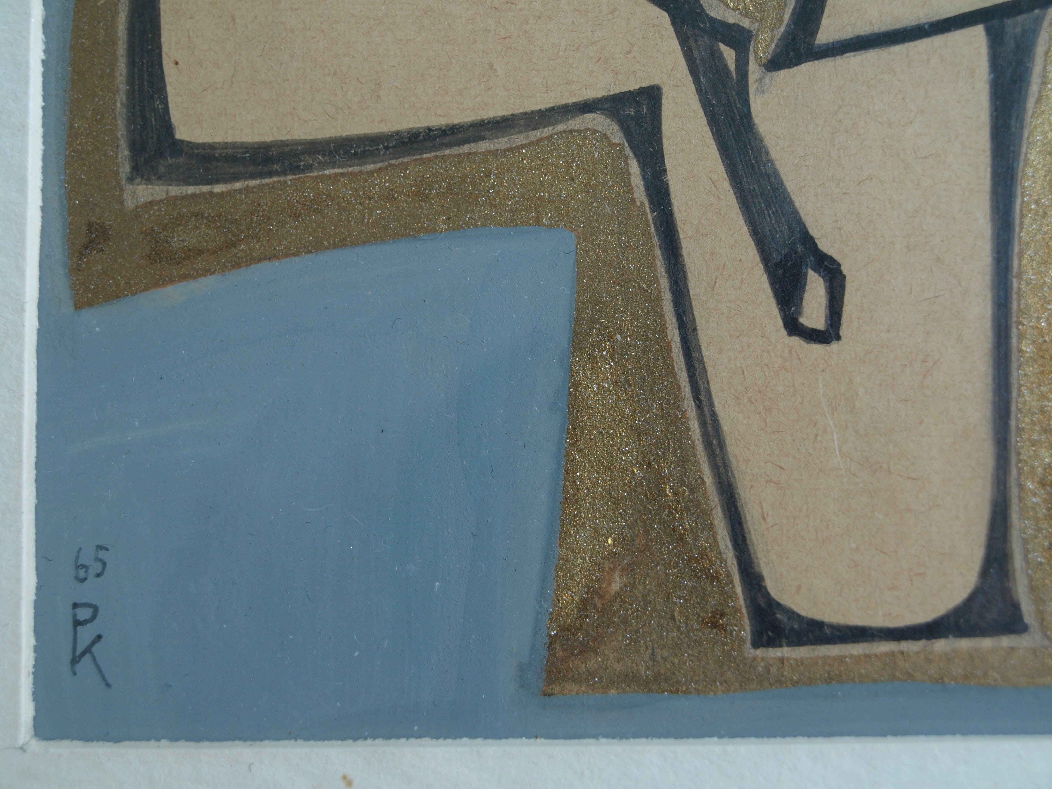 Klaas Pijlman - 2 werken – Muzikanten – acrylverf en goudverf - 1965 kopen? Bied vanaf 35!