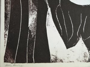 Jozef Bossaert - Originele kartonsnede + afdruk , “Portret Jezus” – 1978 kopen? Bied vanaf 20!