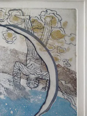 Marianne van der Heijden - De tijd danst - kleurets, in metalen lijst kopen? Bied vanaf 125!