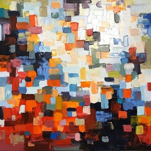 Dam Domido - Abstract, oil on canvas kopen? Bied vanaf 375!