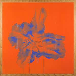 Peter Hellemons - Gouache op doek, Copula sicca - Ingelijst verkocht voor € 1!