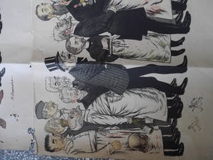 Niet of onleesbaar gesigneerd - karikaturen van artsen van de Medische Faculteit in Parijs. kopen? Bied vanaf 1!