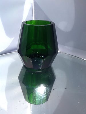 Moser - Facet geslepen kristallen vaas. kopen? Bied vanaf 35!