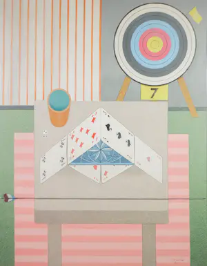 Kees Balvers - Acryl, Poker - Ingelijst kopen? Bied vanaf 150!