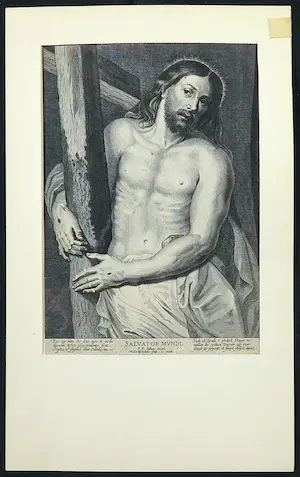 Nicolas Rijckmans - Gravure, Salvator Mundi, naar Peter Paul Rubens kopen? Bied vanaf 1!