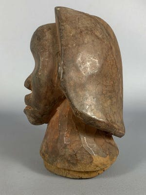 Fang - 200438 - Tribal used African head from the Fang - Gabon. kopen? Bied vanaf 25!