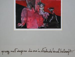 Ans Wortel - gouache - figuren kopen? Bied vanaf 155!