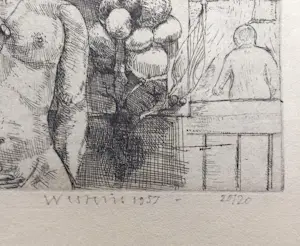 Co Westerik - Naakt, vruchten en raamuitzicht, ets (kleine oplage) kopen? Bied vanaf 275!