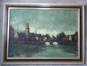 A. van der Heijden - Stadsgezicht kopen? Bied vanaf 85!