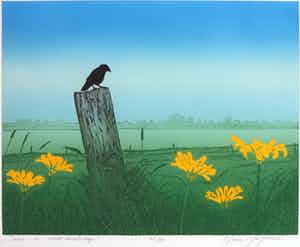 Hans Heijman - Kleurenets, Joris in rivierlandschap verkocht voor € 1!