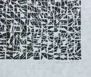 Niet of onleesbaar gesigneerd - Houtsnede, Abstracte compositie kopen? Bied vanaf 1!