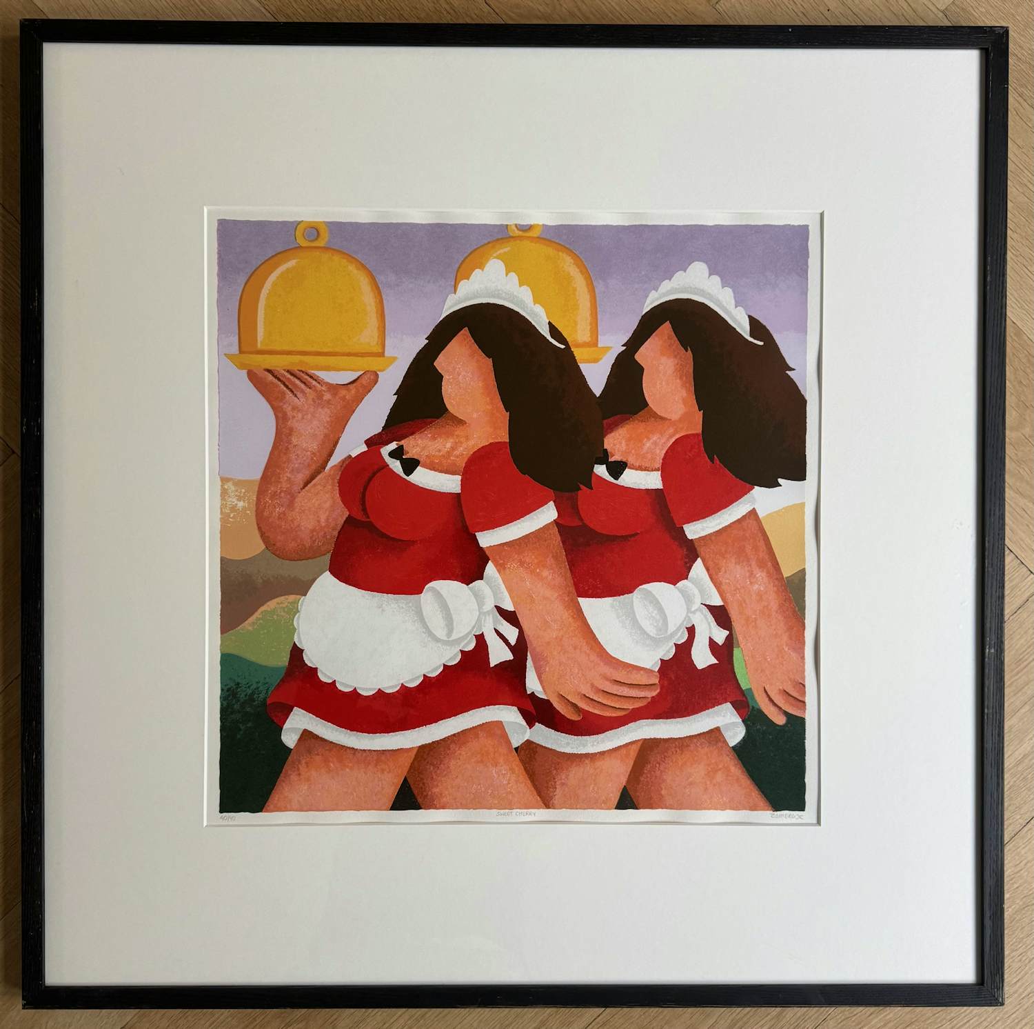 Yvonne Zomerdijk - Zeefdruk 40/40 Sweet cherry kopen? Bied vanaf 20!