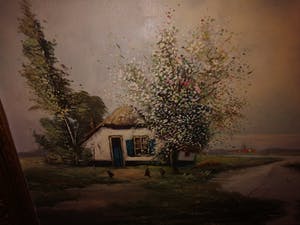 Jan van Vlaardingen - Boslandschap met een ven - olieverfschilderij kopen? Bied vanaf 20!