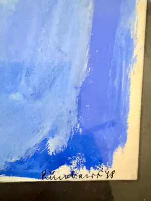 Lucebert - Unique 1948 early COBRA work : Blauw Wezen kopen? Bied vanaf 2250!