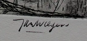 Jan Wiegers - Ets: Sterrenbos Groningen kopen? Bied vanaf 75!