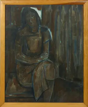 Janus Nuiten - Lot van zes schilderijen en 1 tekening kopen? Bied vanaf 100!